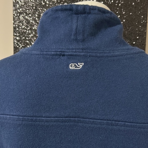 Vineyard Vines Funnel Neck Mixed Stripe Shep Shirt Relaxed Sweatshirt Sz S - Picture 7 of 11